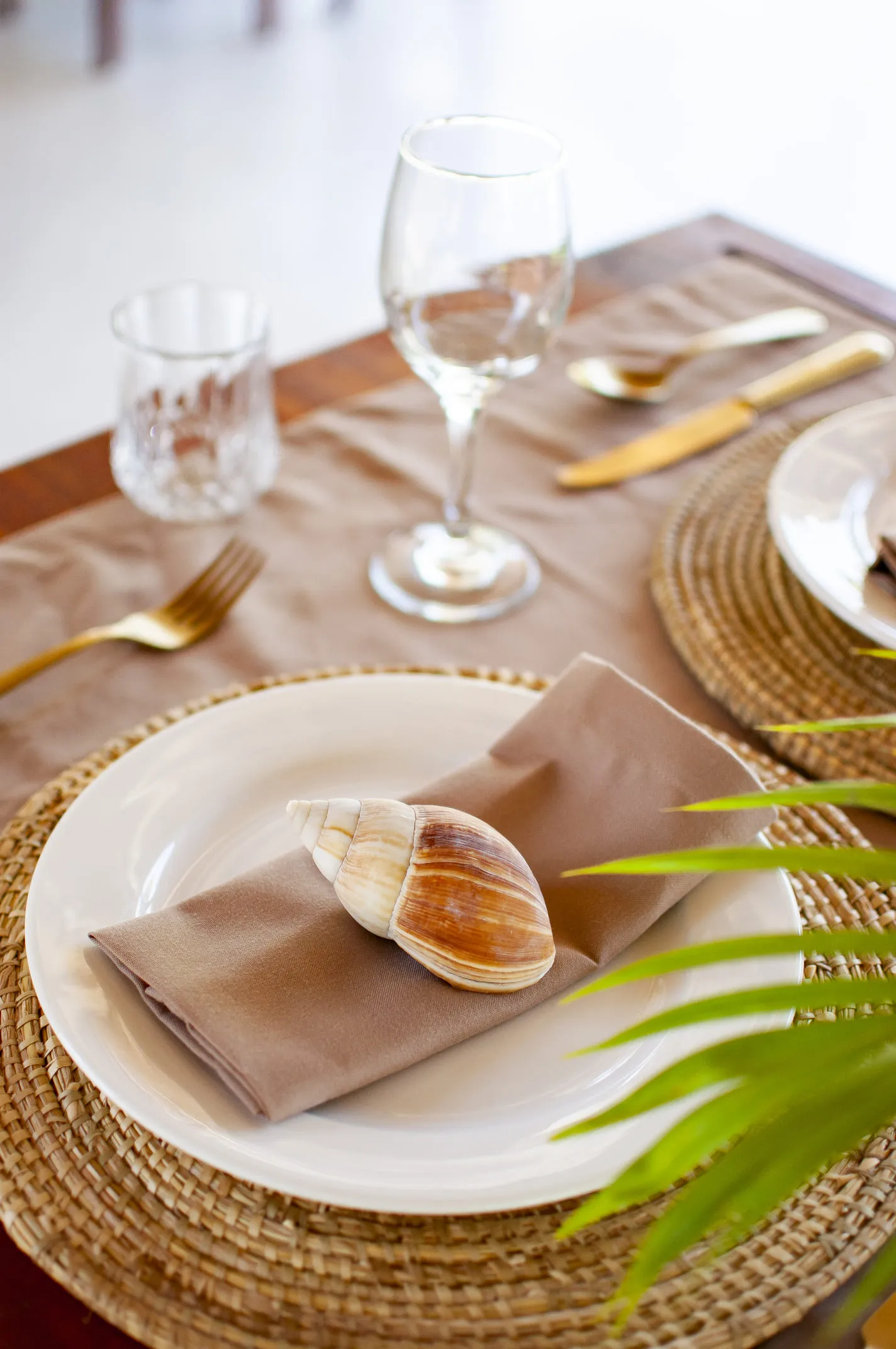 Table setting detail at Watamu Dunes